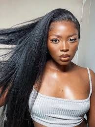 13x6 Kinky Straight Front Lace Wig