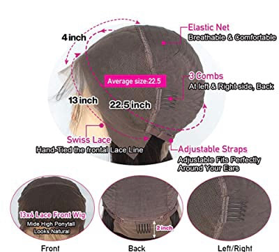13x6 Kinky Curly Front Lace Wig